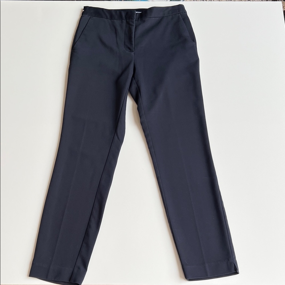 Zara Navy Dress Pants, front pochets, elastic waistband back